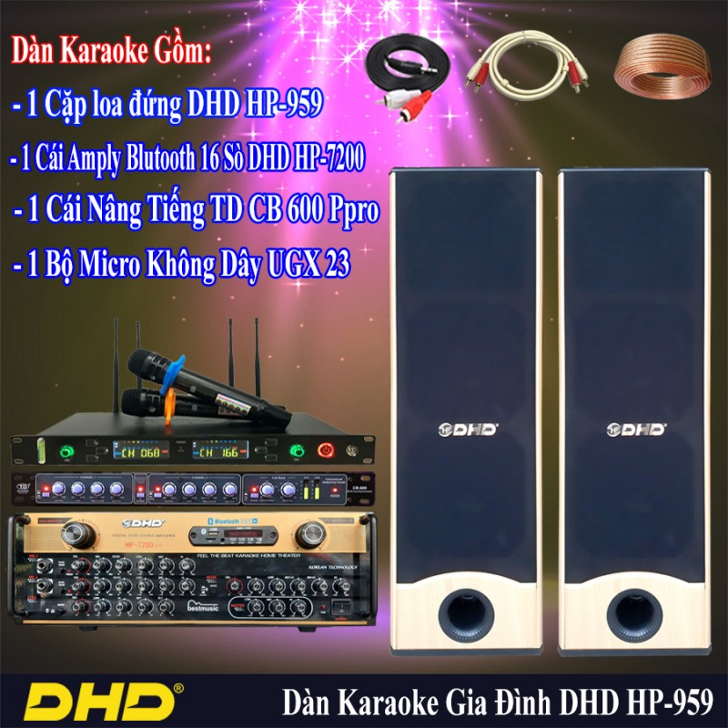 BỘ DÀN KARAOKE DHD SỐ 1 HP-502-HP-7200 (HÀNG CHÍNH HÃNG)