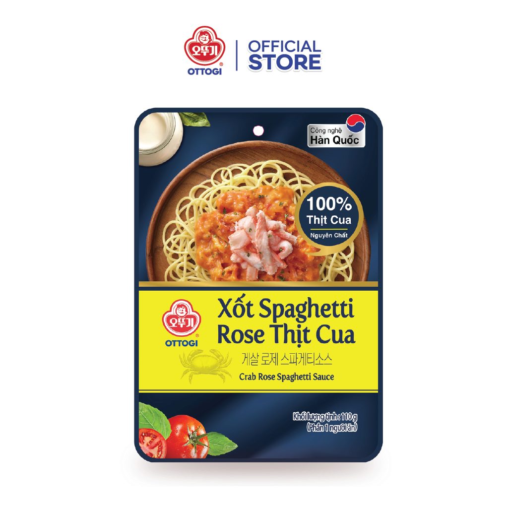 Xốt spaghetti rose thịt cua Ottogi 110g