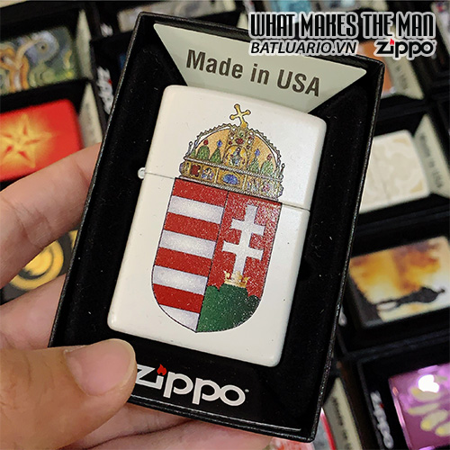 Bật Lửa Zippo 214 Hungary Coat Of Arms