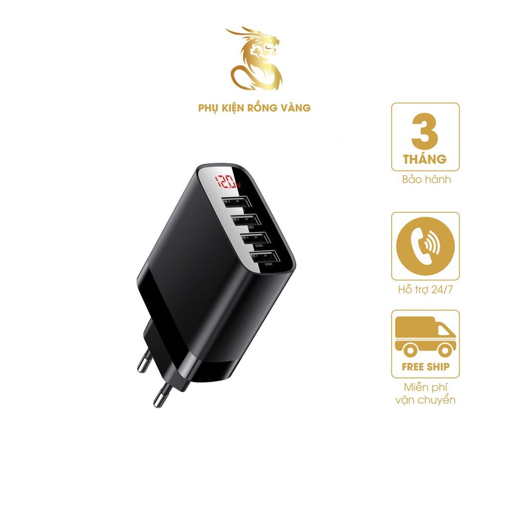 Củ sạc đa năng 4 cổng USB Baseus Mirror Lake Digital Display ( 30W, 4 Ports USB, Travel Charger)