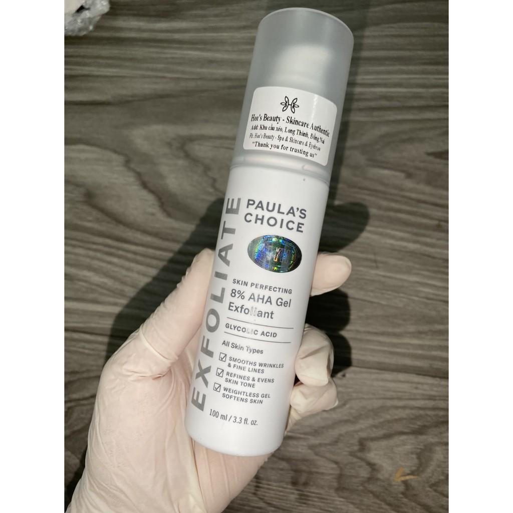 Gel loại bỏ tế bào chết làm mềm và sáng mịn da Paula's Choice Skin Perpecting 8% AHA Gel Exfoliant 100ml