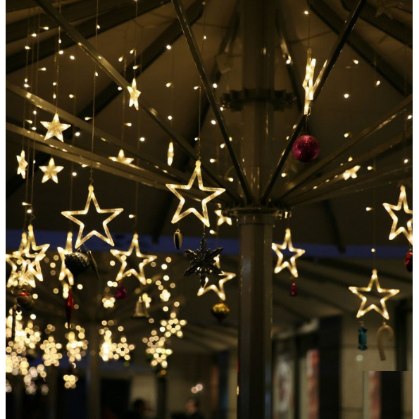 Bộ đèn sao lớn chuỗi thả mành