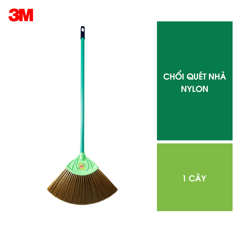 Chổi quét nhà Scotch-Brite 3M đa năng, cao cấp với sợi nylon siêu bền, không cong vênh