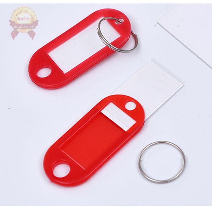 Combo 15 thẻ ghi nhớ chìa khóa 50x22mm nametag note ghi chú vali va li cặp túi sách học sinh