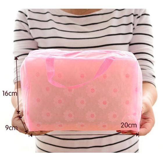 Túi đựng đồ mỹ phẩm chống thấm nước trong suốt Vbig Mart