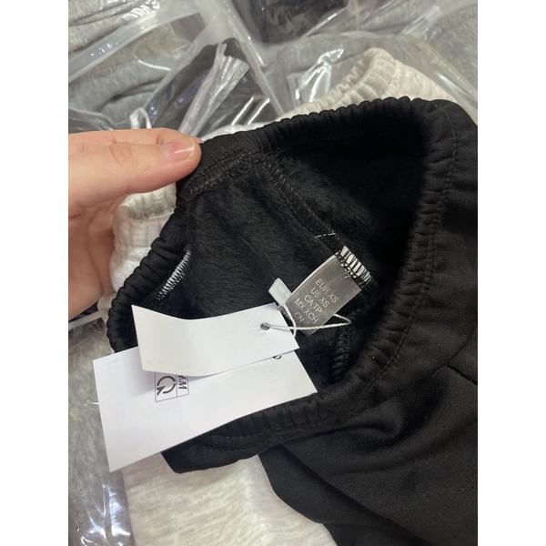 SET 2 QUẦN LEGGING TAI THỎ ĐEN/XÁM
