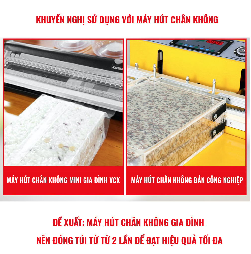 Hộp Định Hình Gạo RB5000. Chế Tạo Từ Nhựa Acrylic Đặc Biệt Dày Dặn Và Cứng Cáp, Chịu Được Lực Tác Động Cao Từ Bên Ngoài.