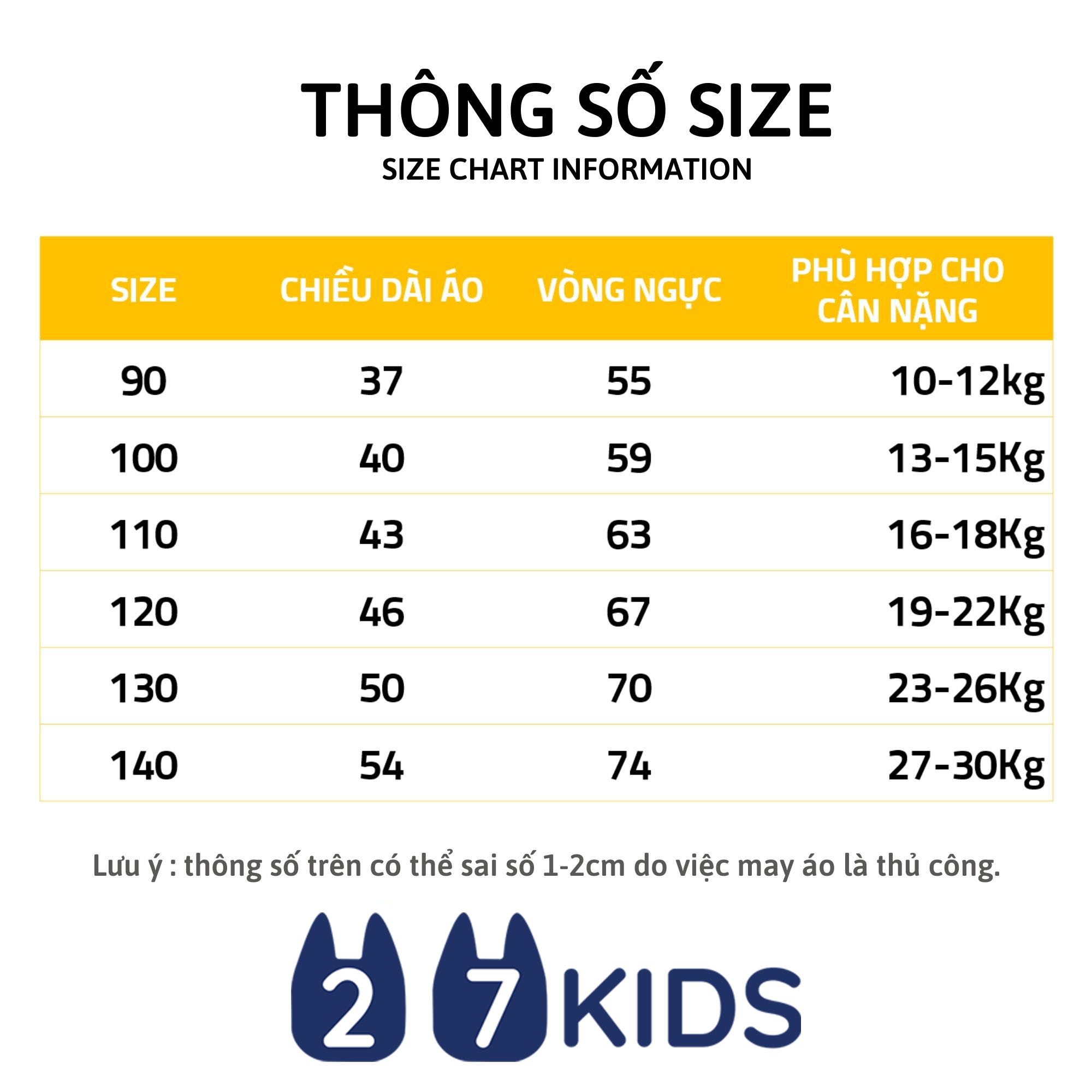 Áo thun bé gái 27Home áo cộc cho bé VÀNG CÚ - S3006