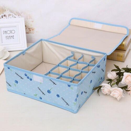 Underwear Bra Organizer Storage Box Foldable Closet Drawer Organizer Boxes Dividers For Wardrobe Underwear Socks Scarf
