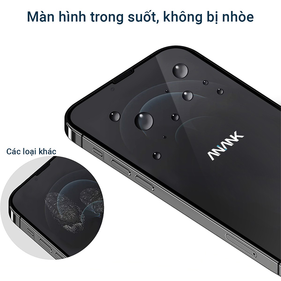 Miếng Dán Cường Lực Nhật Bản ANANK Curved Clear 0.25mm 3D cho iPhone 13 / iPhone 13 Pro / iPhone Pro Max - Hàng Chính Hãng