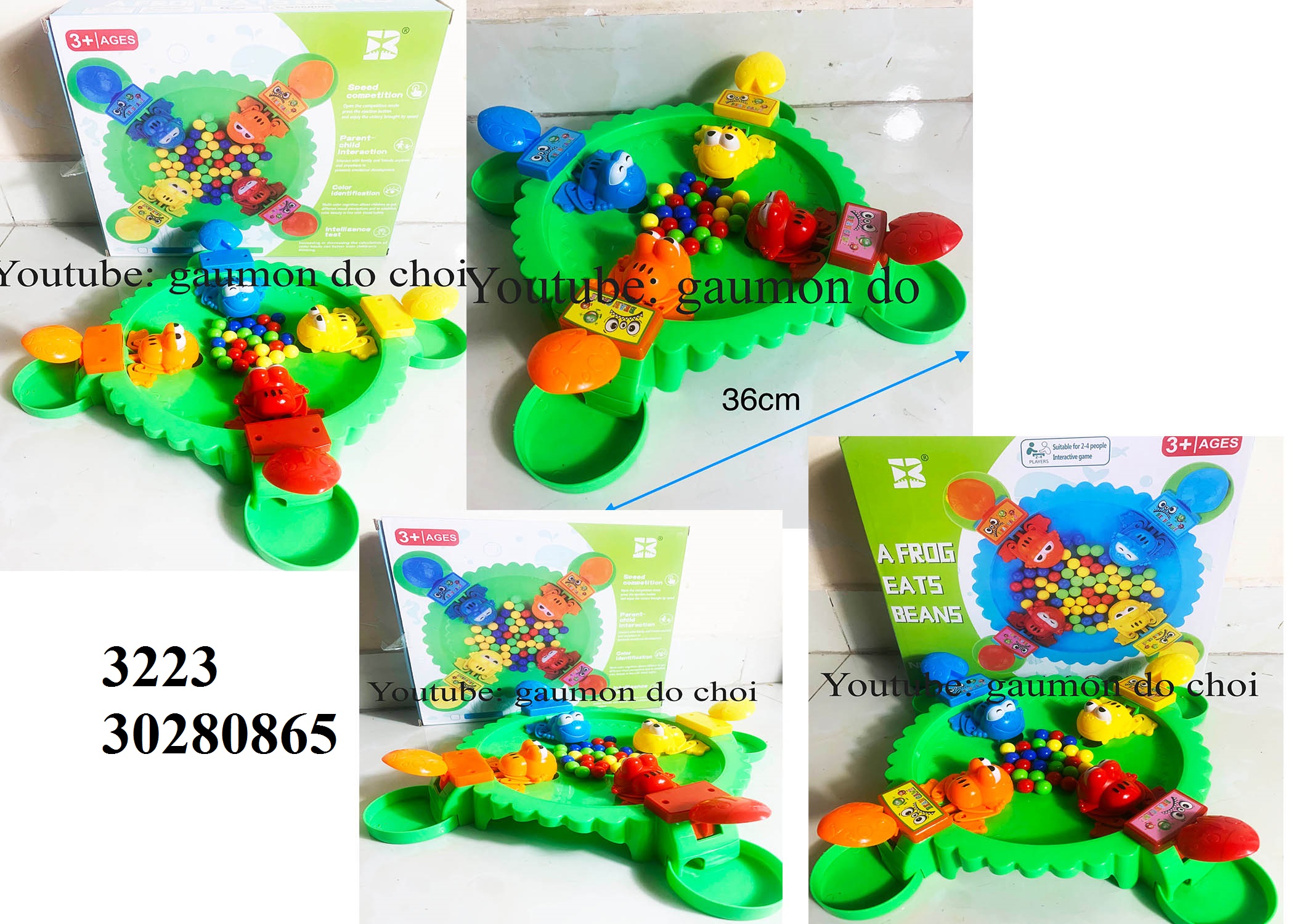 Đồ chơi ếch săn mồi cho bé yêu, a Frog eats beans