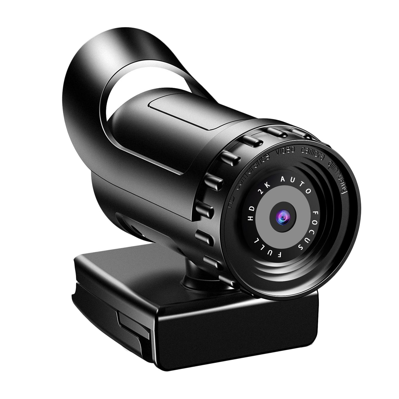 USB Webcam HD Web Camera Auto Focus Streaming Webcam 120°View Computer Camera Plug And Play for Online Calling Online Teaching Conferencing