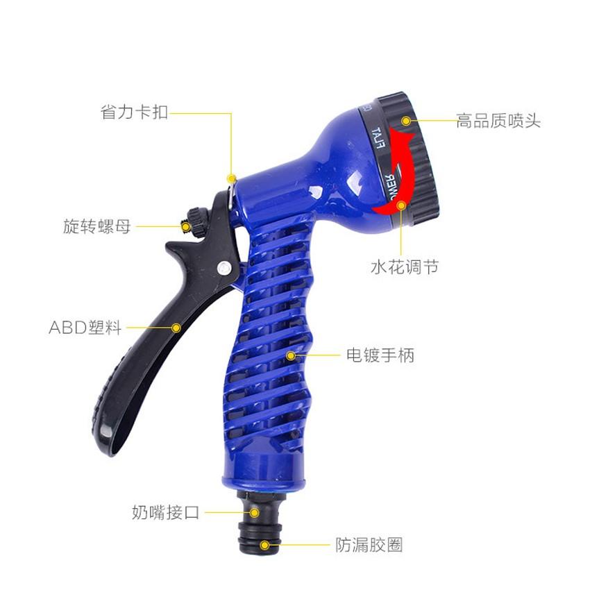 Bộ dây vòi xịt rửa xe, tưới cây, dọn dẹp nhà cửa 7-10m 206843