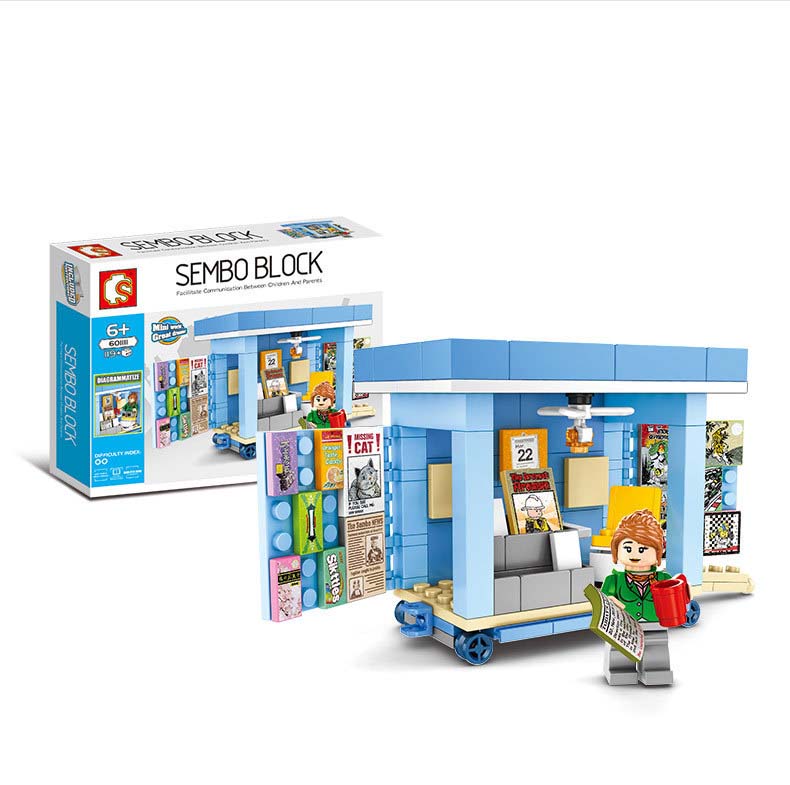 Bộ lắp ráp mô hình xe bán hàng 3D mẫu mới nhất