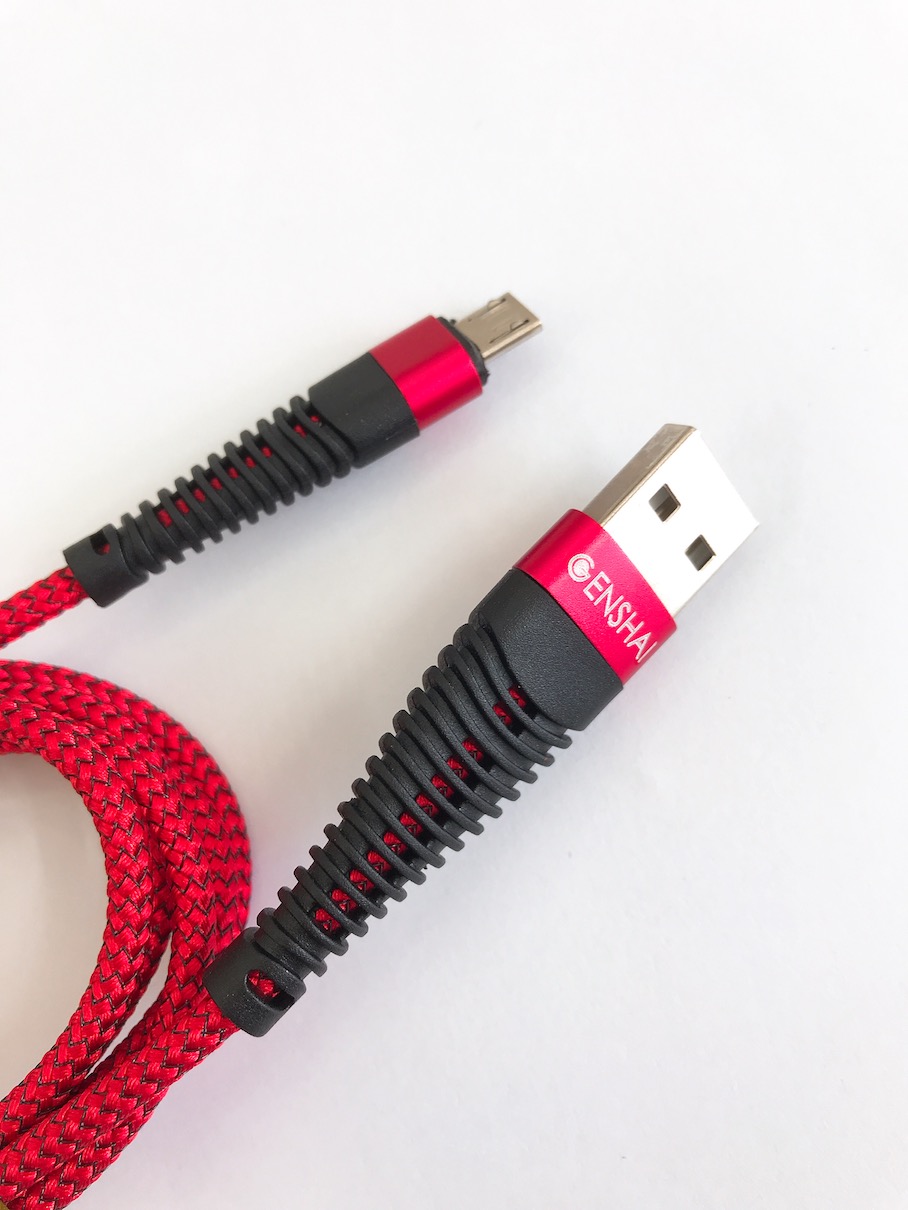 Cáp sạc Micro USB dây dù Siêu Bền Genshai GM03 - Hàng Chính Hãng