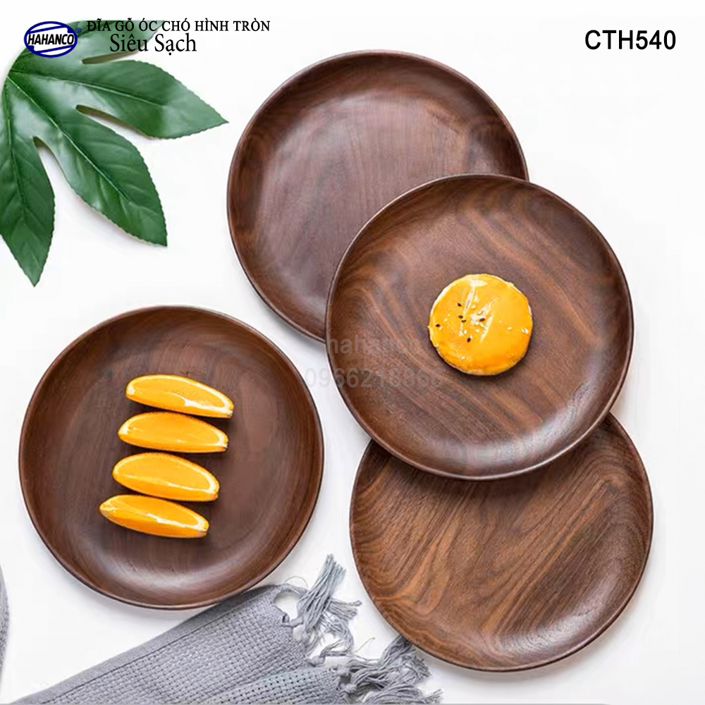 Đĩa Khay Gỗ Óc Chó hàng Xuất Khẩu - đựng đồ ăn/trang trí - đĩa bánh mì/trái cây/ bít tết/ pizza/ phụ kiện chụp ảnh, bày món ăn trong nhà hàng - Sang trọng trên bàn ăn