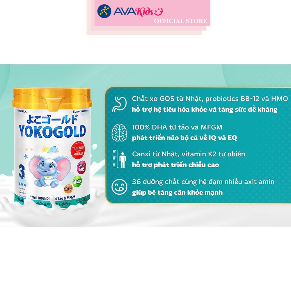 Sữa bột Vinamilk YokoGold số 3 850g (2 - 6 tuổi)
