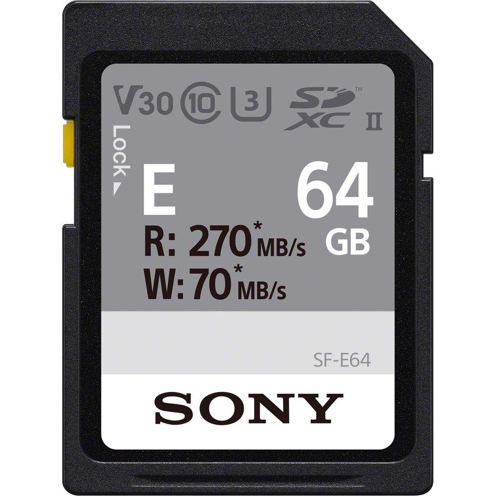 Thẻ Nhớ SDXC Sony SF-E UHS-II SF-E64/T1 64GB 270MB/s (Hàng Chính Hãng)