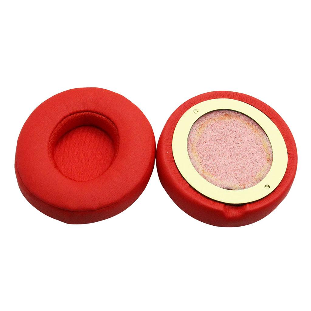 2Pair Ear Pads Cushions Replacement for Beats Solo 2 Solo 3 Red & Black
