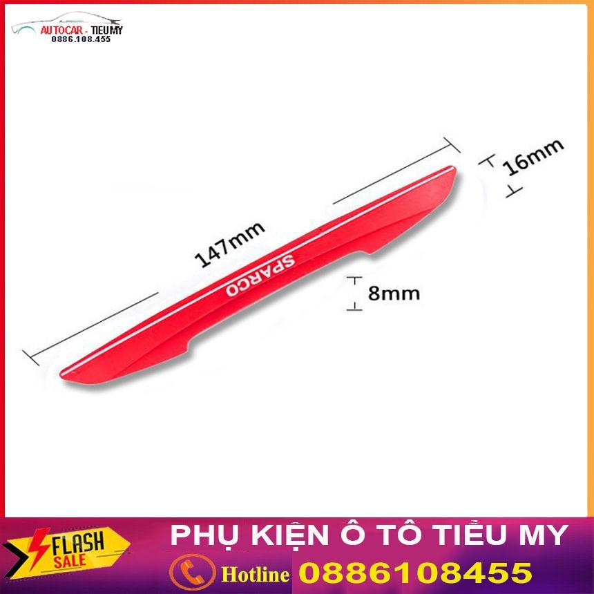 Bộ 4 Miếng Dán Chống Xước Cánh Cửa Sparco Cho Xe Ô Tô Các Màu Đen, Trắng, Đỏ, Xám - Có Kèm Băng Keo Dính 2 Mặt