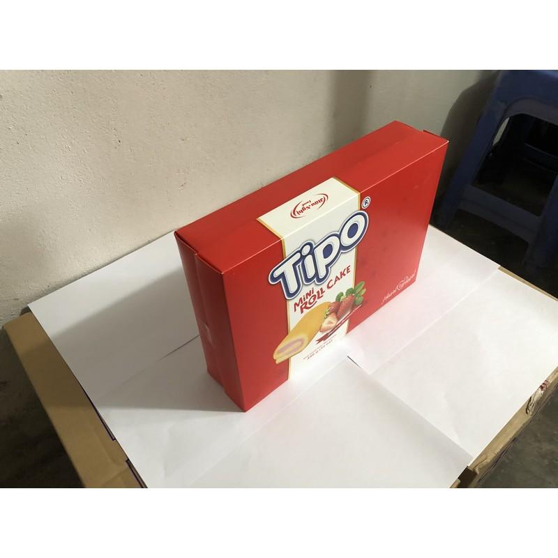 Hộp Bánh Tết TIPO Miniroll Cake Hương Dâu 396gr