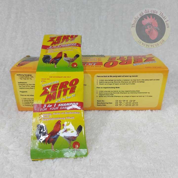 Combo 2 gói - Zero mite - xà bông tắm gà