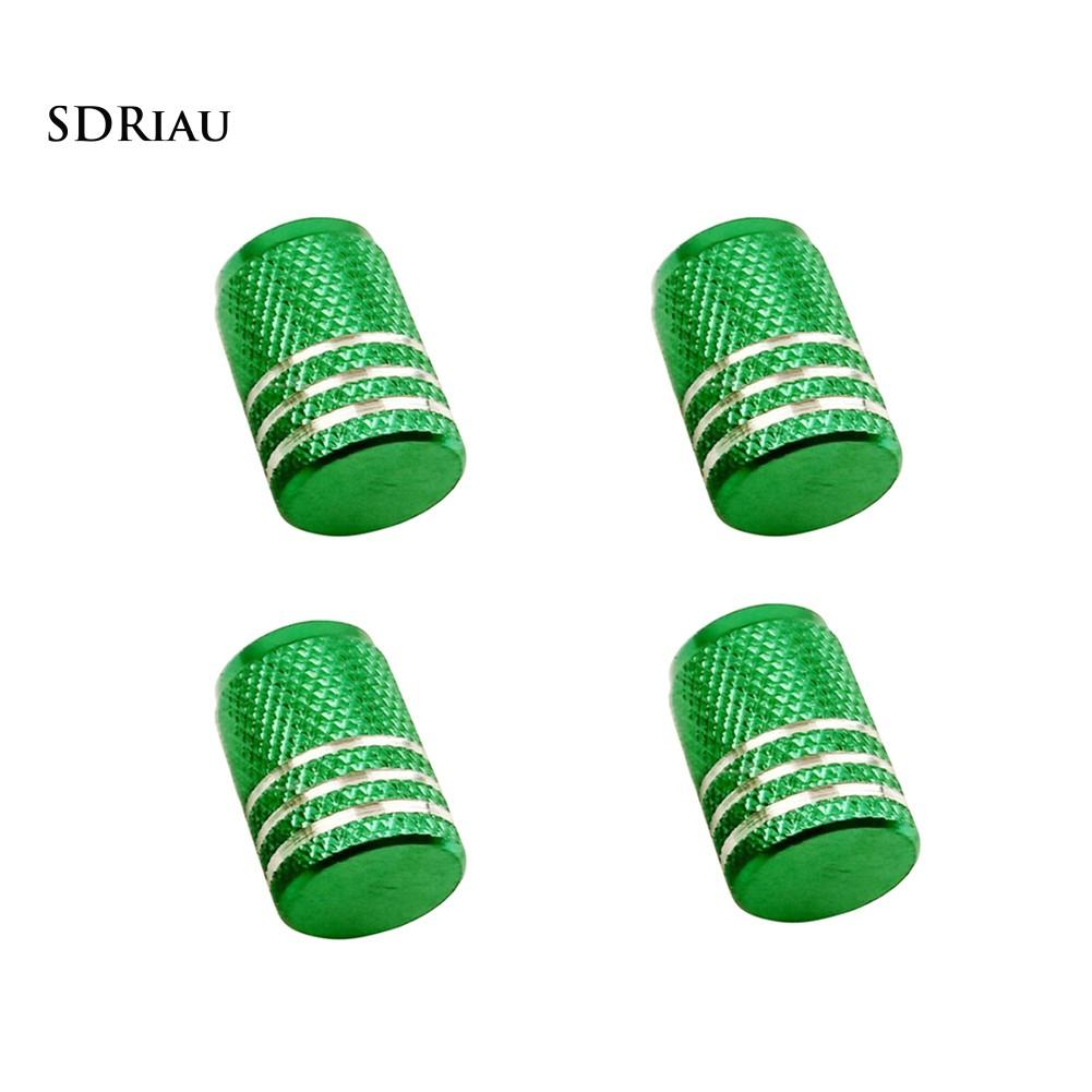 Set 4 nắp nhôm bảo vệ van lốp xe hơi/ xe máy