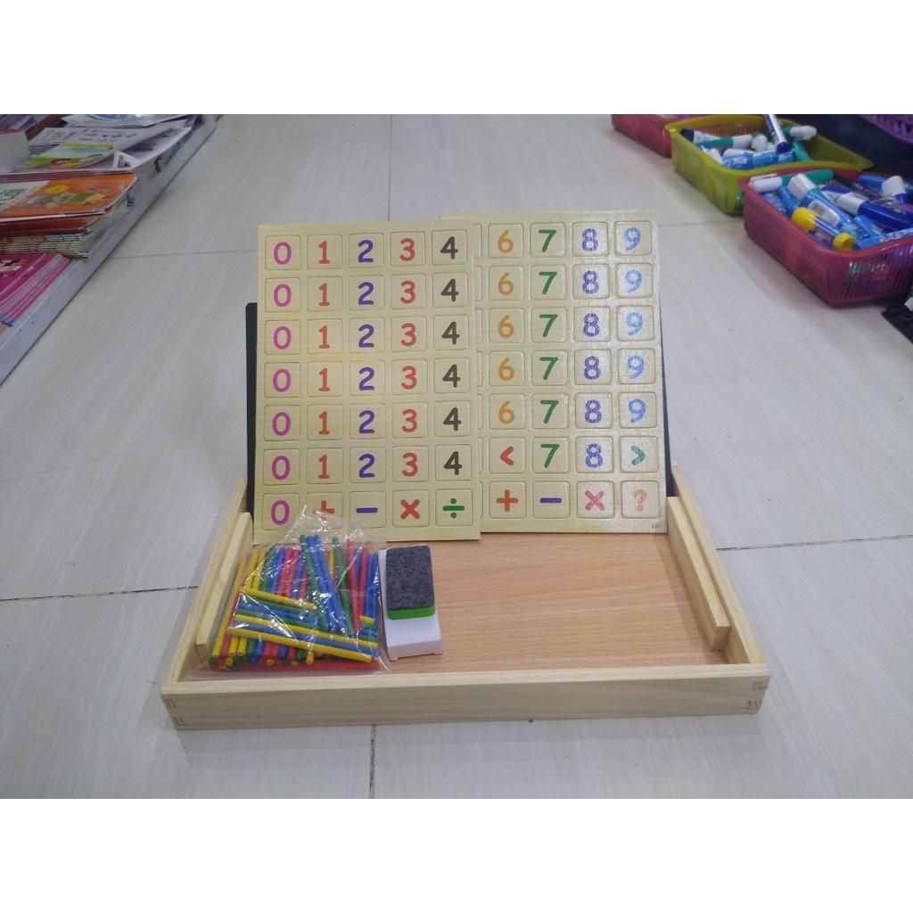 Đồ Chơi Toán Học Có Chữ Số, Que Tính, Bảng Số Bằng Gỗ - Bộ Bảng Tính Học Số Bằng Gỗ Đa Năng Cho Bé