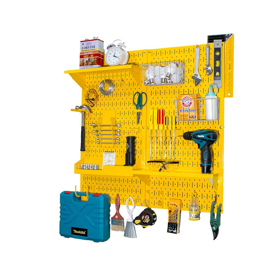 Bảng Treo Đồ Nghề Pegboard Cơ Khí SMLIFE D1 Yellow - Lưu Trữ Trưng Bày Dụng Cụ Sửa Chữa Thông Minh Dễ Tìm Kiếm
