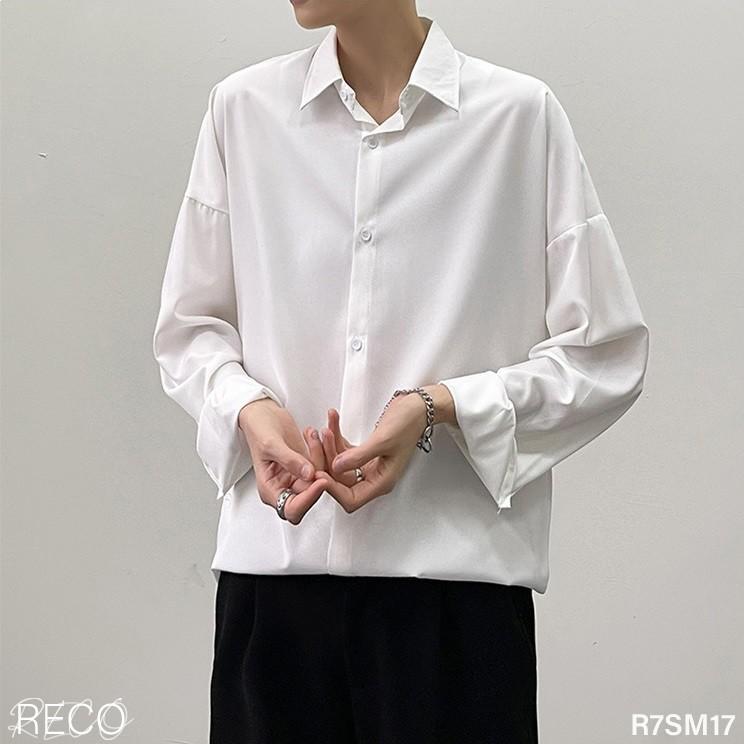 Áo sơ mi nam Hàn Quốc cao cấp dáng rộng dài tay Shirt Loose R7SM17 Unisex