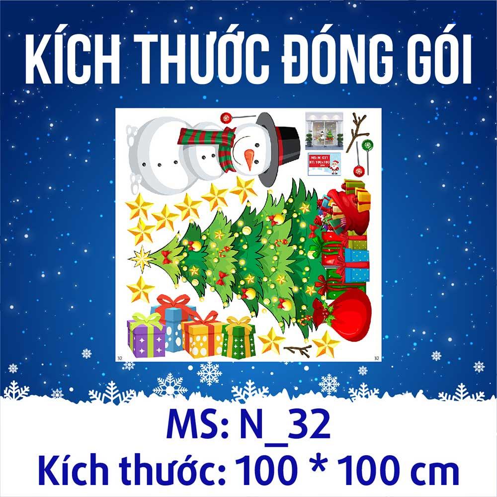 DECAL TRANG TRÍ GIÁNG SINH 2023 COMBO SỐ 46