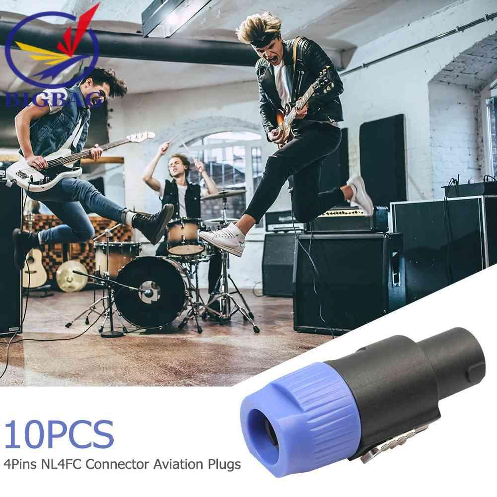 Set 10 Đầu Nối Dây Điện 4 Cực 4 Chấu NL4FC Chuyên Dụng