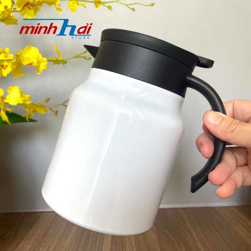 Bình Trà giữ nhiệt INOX SUS 316 chuẩn Y.tế - Ấm trà lưới lọc siêu mịn pha trà, cà phê dung tích 1 lít. Bình giữ nhiệt