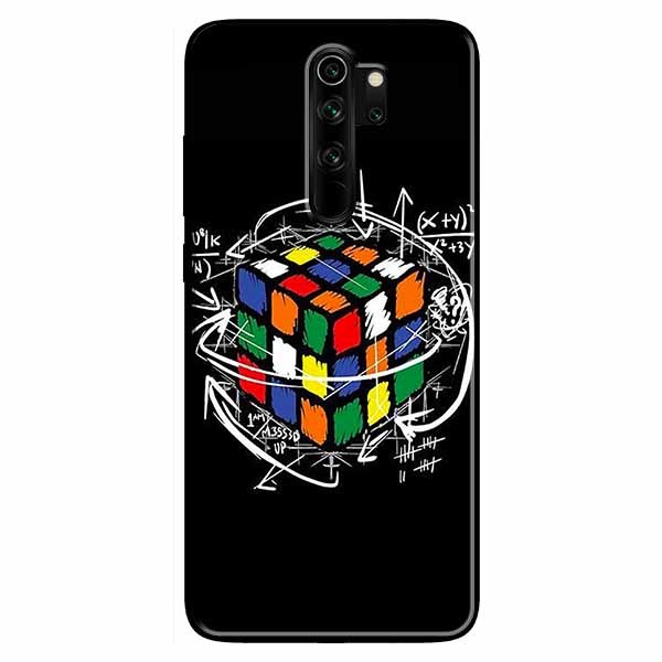 Ốp lưng in cho Xiaomi Redmi Note 8 Pro Rubik Toán Học