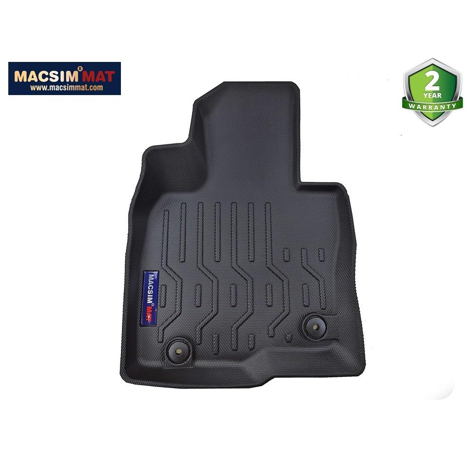 Thảm lót sàn xe ô tô Mazda CX8 Nhãn hiệu Macsim chất liệu nhựa TPV cao cấp màu đen - 3 hàng ghế