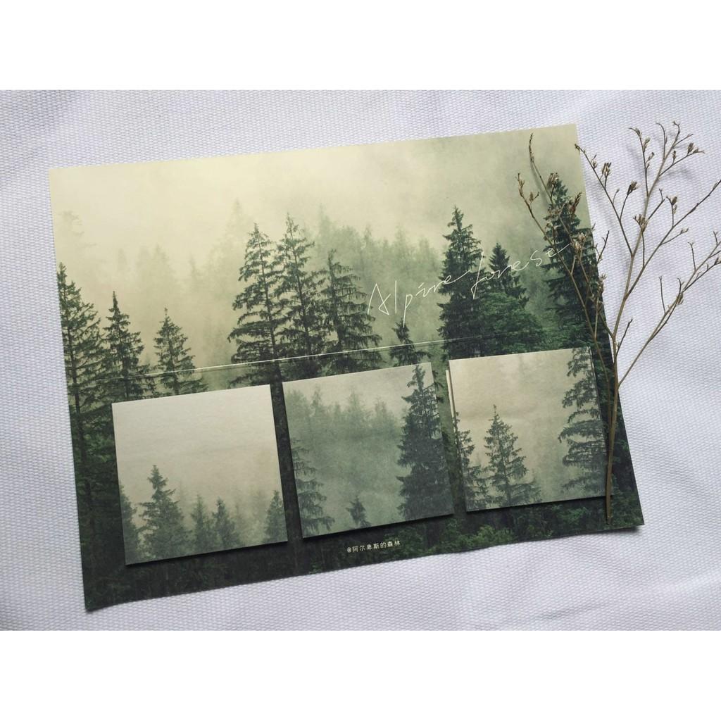 Set 60 Tờ Giấy Sticky Note in Hình Bầu Trời Mây Cảnh