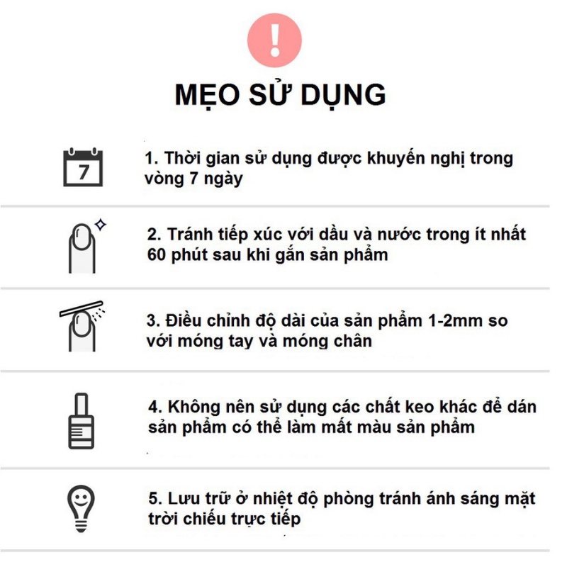 Bộ 24 Móng Tay Giả Dáng Dài Vẽ Thiết Kế, Tặng Kèm Keo Mẫu T70