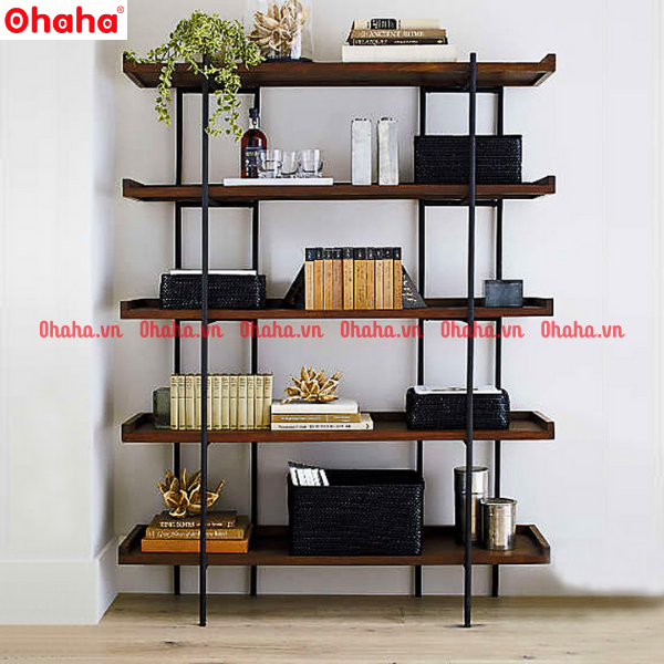 KỆ TRANG TRÍ PHÒNG KHÁCH THIẾT KẾ SANG TRỌNG OHAHA - KTT018