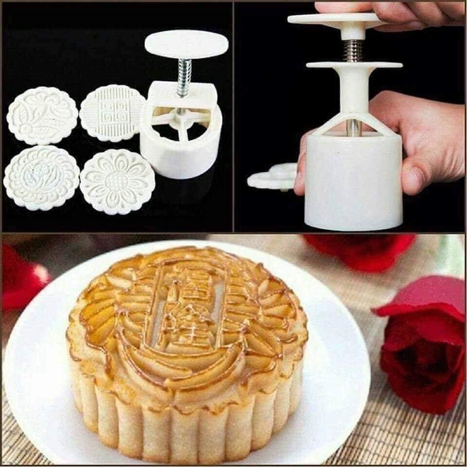 Bộ khuôn làm bánh trung thu siêu tiện dụng
