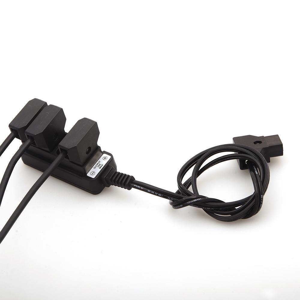 D-Tap Splitter Cable,D-Tap to 4-Port Splitter Cable w/ 4 Male D-Tap Plug