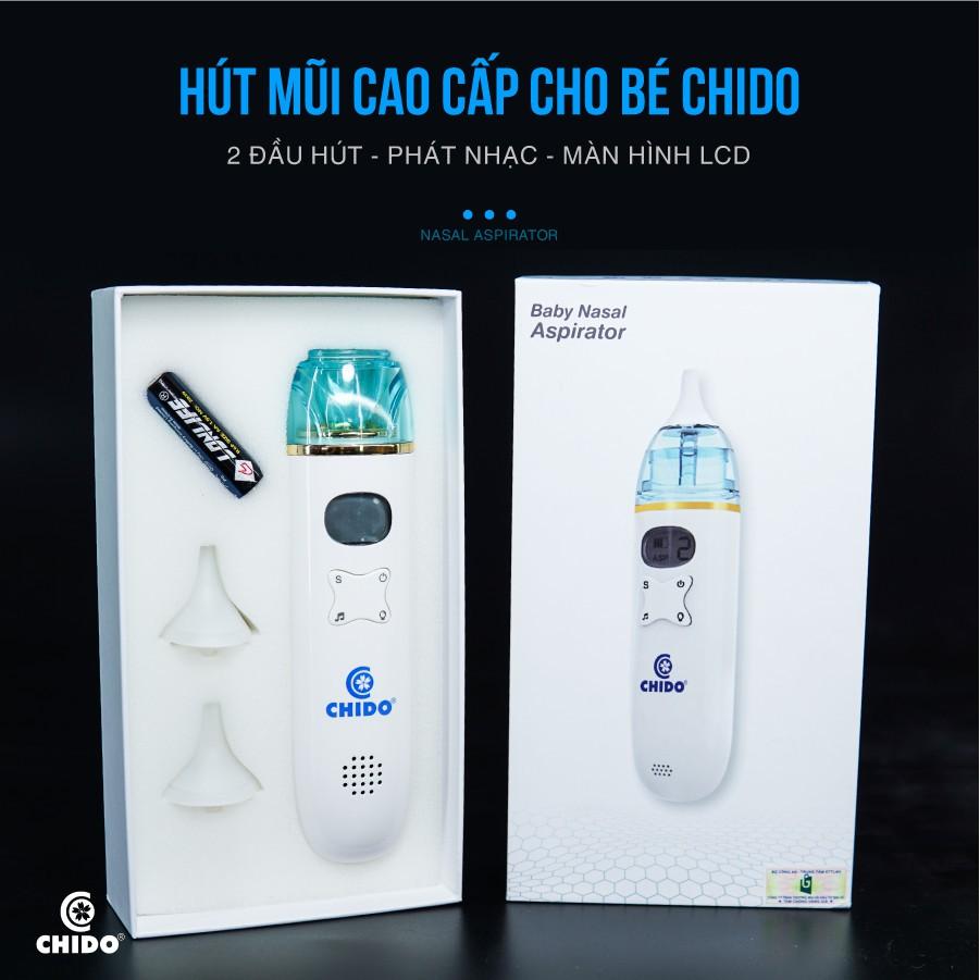 Máy hút mũi điện Chido chính hãng, dụng cụ hút dịch mũi dành cho bé từ 0-6 tuổi CN Nhật Bản.