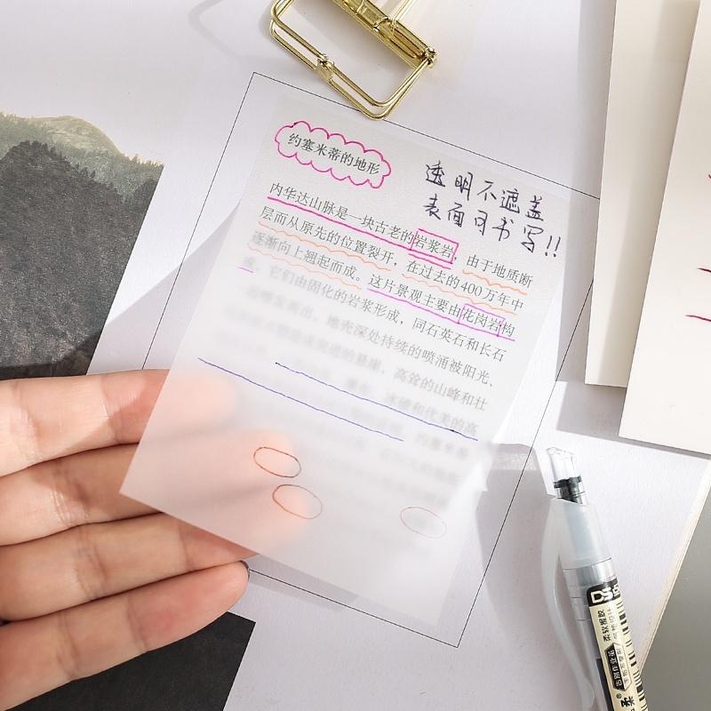 Giấy Ghi Chú Trong Suốt Chống Thấm Nước độc đáo cho văn phòng trường học