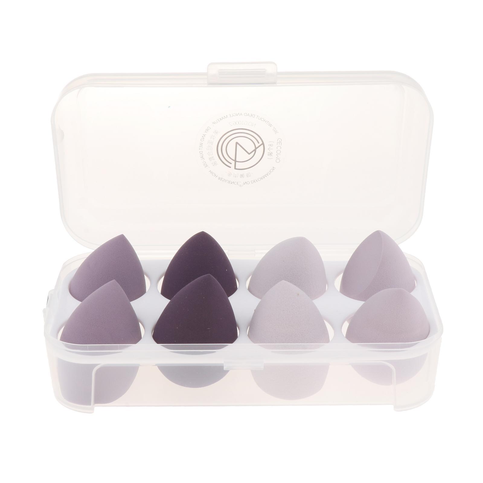 8x Makeup Sponge Set Foundation Concealer Powder Cosmtics Puff Latex-Free for all kinds of cosmetics, foundation, BB cream