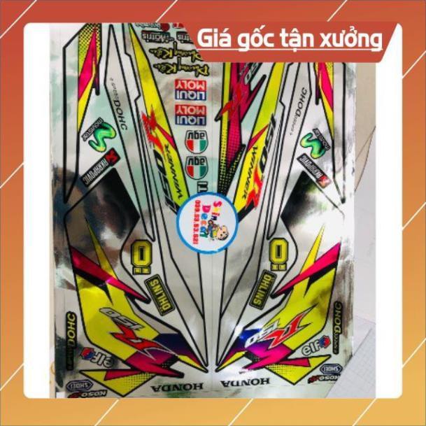 Tem rời winner R 150 chất liệu Crom cao cấp hàng loại xịn