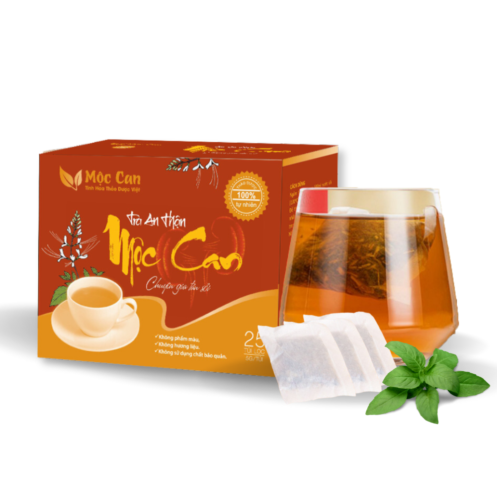 Combo 3 hộp Trà AN Thận Mộc Can 25 túi giảm chứng thận yếu, tiểu đục, sỏi thận, sỏi bàng quang, thanh nhiệt, giải độc