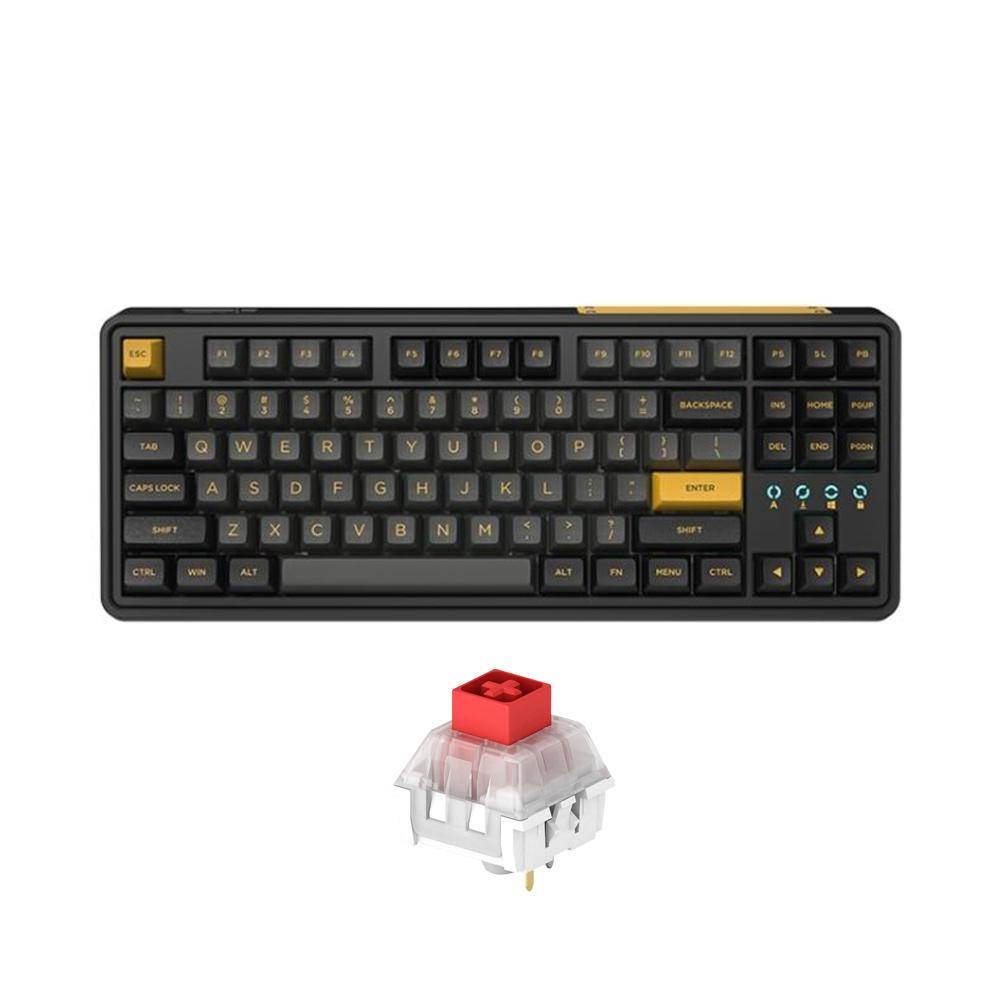 Bàn phím máy tính FL-Esports CMK87SAM Polar Night Black 3 Mode _Mới, hàng chính hãng