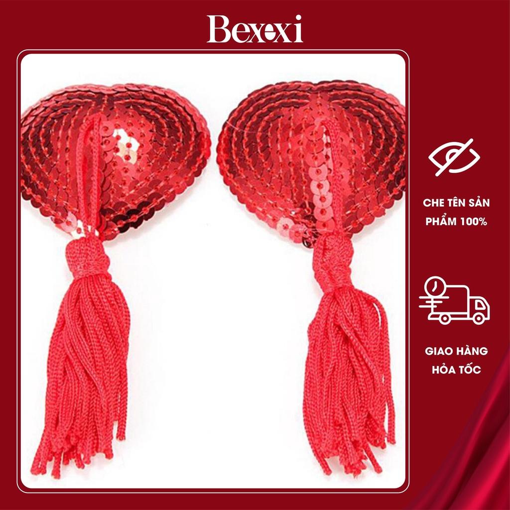 Miếng Dán Ngực Trái Tim Tua Rua - P1006