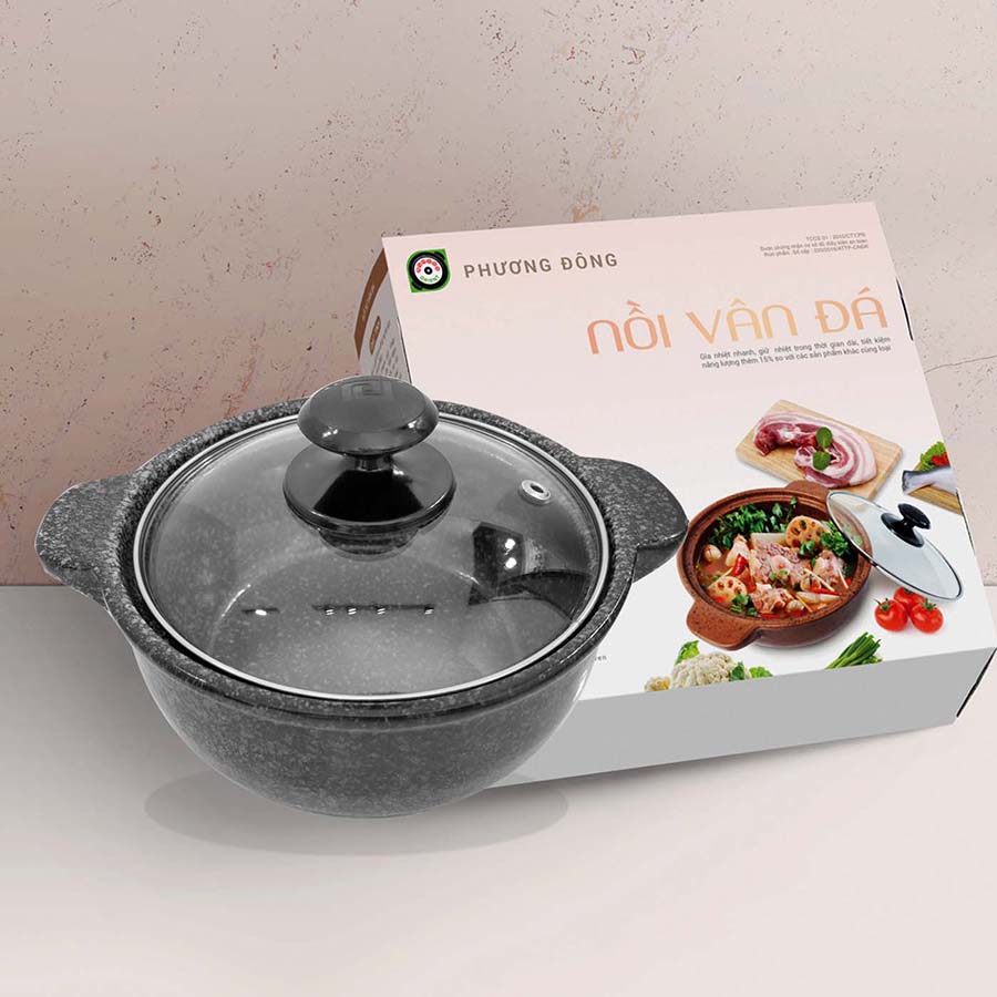 Nồi sứ sâu vân đá PDVS-2.0L