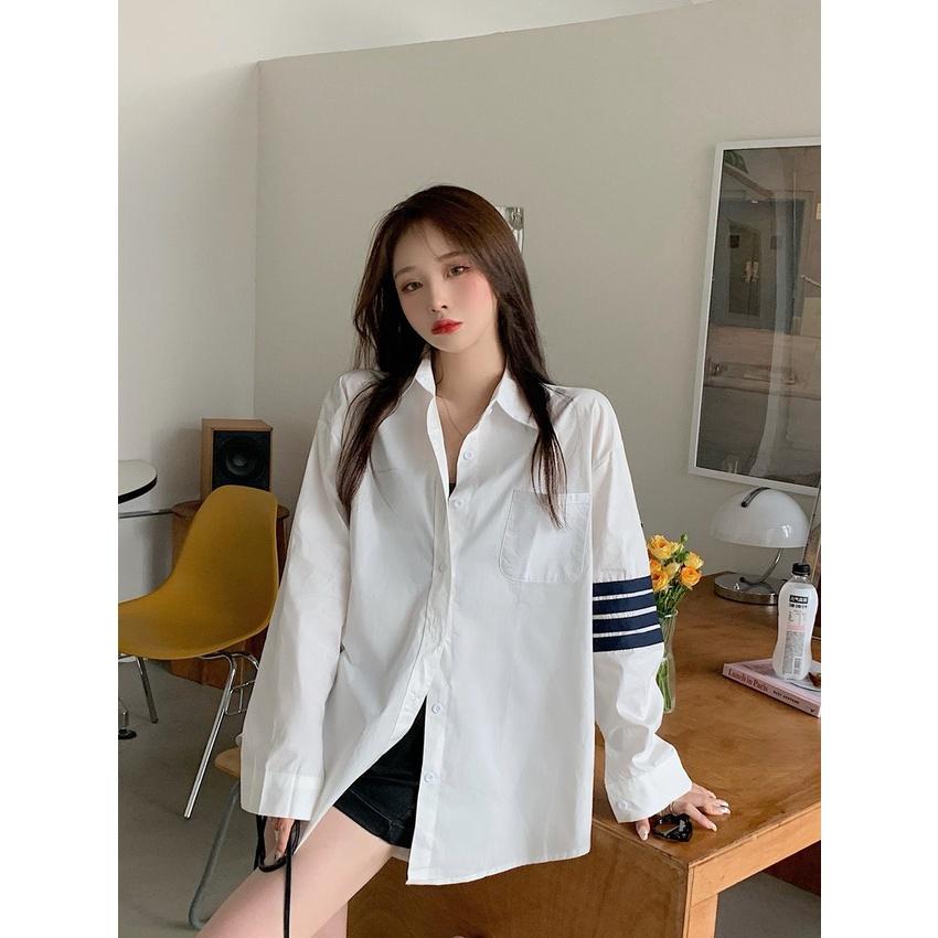 Áo Somi Nữ Ulzzang Dài Tay Dáng Rộng Trùm Mông