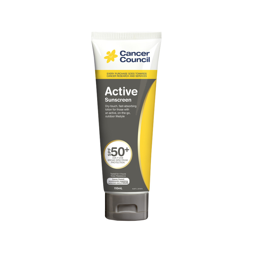 Kem Chống Nắng Thể Thao  Cancer Council Active SPF 50+/PA ++++  110ml